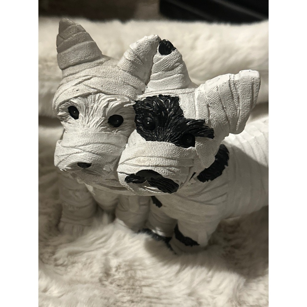 Humane World for Animals Halloween Mummy Dogs Figurine Scottie Westie Decor